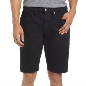 NWT Frame Black L’homme Cut Off Shorts Size 30